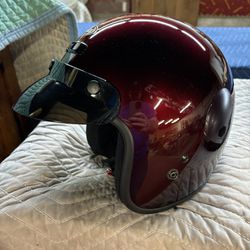Red GMax 2s Motorcycle Helmet 
