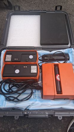 HeliTest Varian (Portable Helium Leak Detector) all test passed. Fully operational.