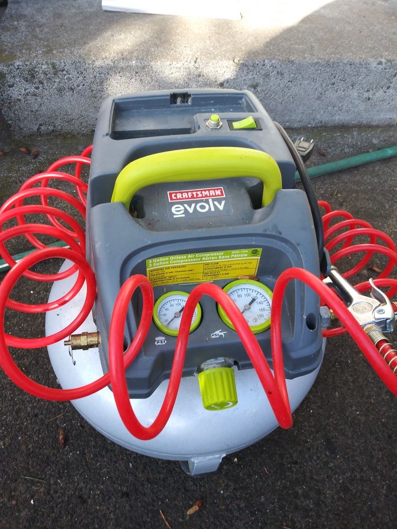 Craftsman evolv air compressor for Sale in Portland, OR OfferUp