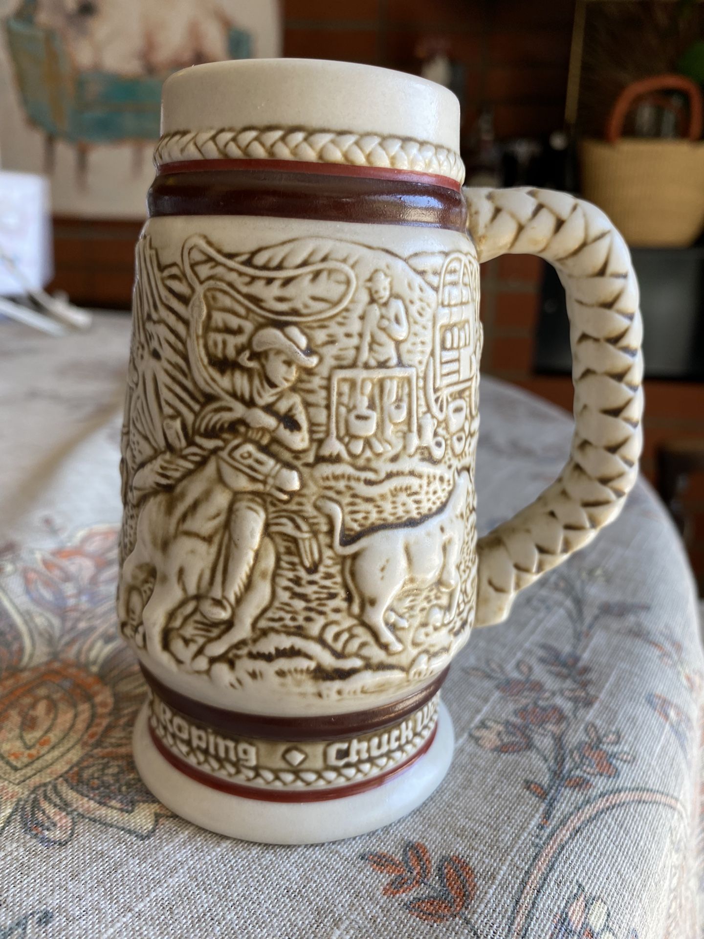 Vintage 1983 Avon Mini Western Stein