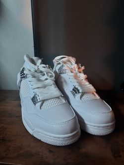 Air Jordan 4 Pure Money White Sneakers size 8