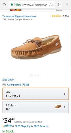 Tamarac Camper Men's Moccasin Size 11