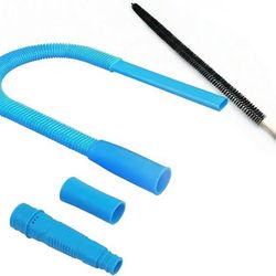new Upgraded Dryer Vent Cleaner Kit - 31.5" Flexible Dryer Lint Vac Attachment (Blue/Black/Purple), Universal Fit for Any Vacuum, Deep Cleans Clogged 