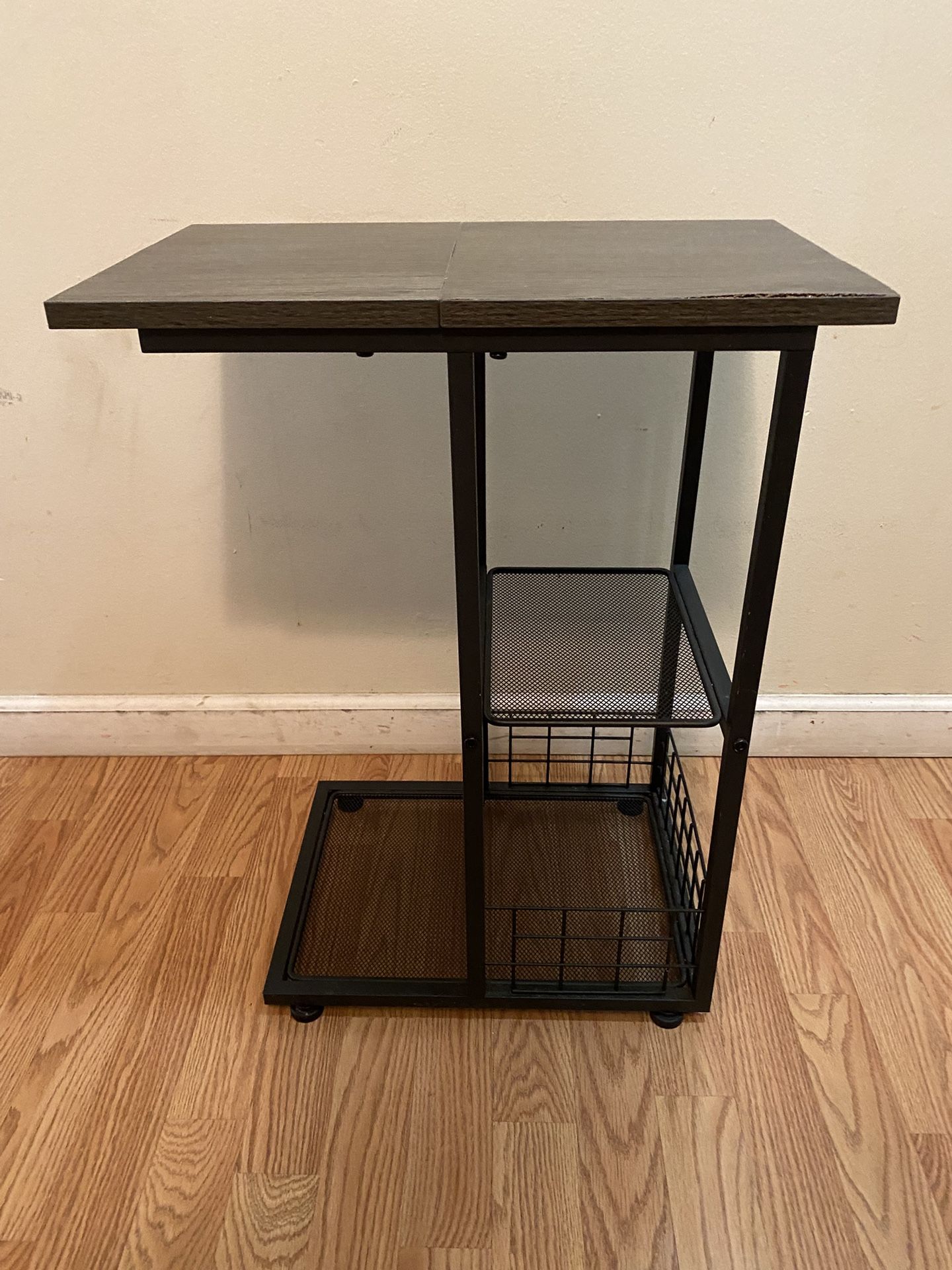Side Table With Shelf And Storage Space/ Read Description And Look At The Pictures