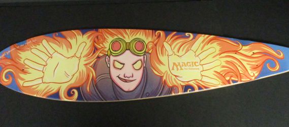 Limited Edition Magic The Gathering Chandra Longboard Deck