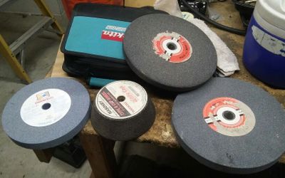 Assorted grinding wheeles
