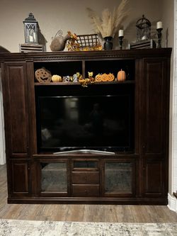 Solid Wood Entertainment Center