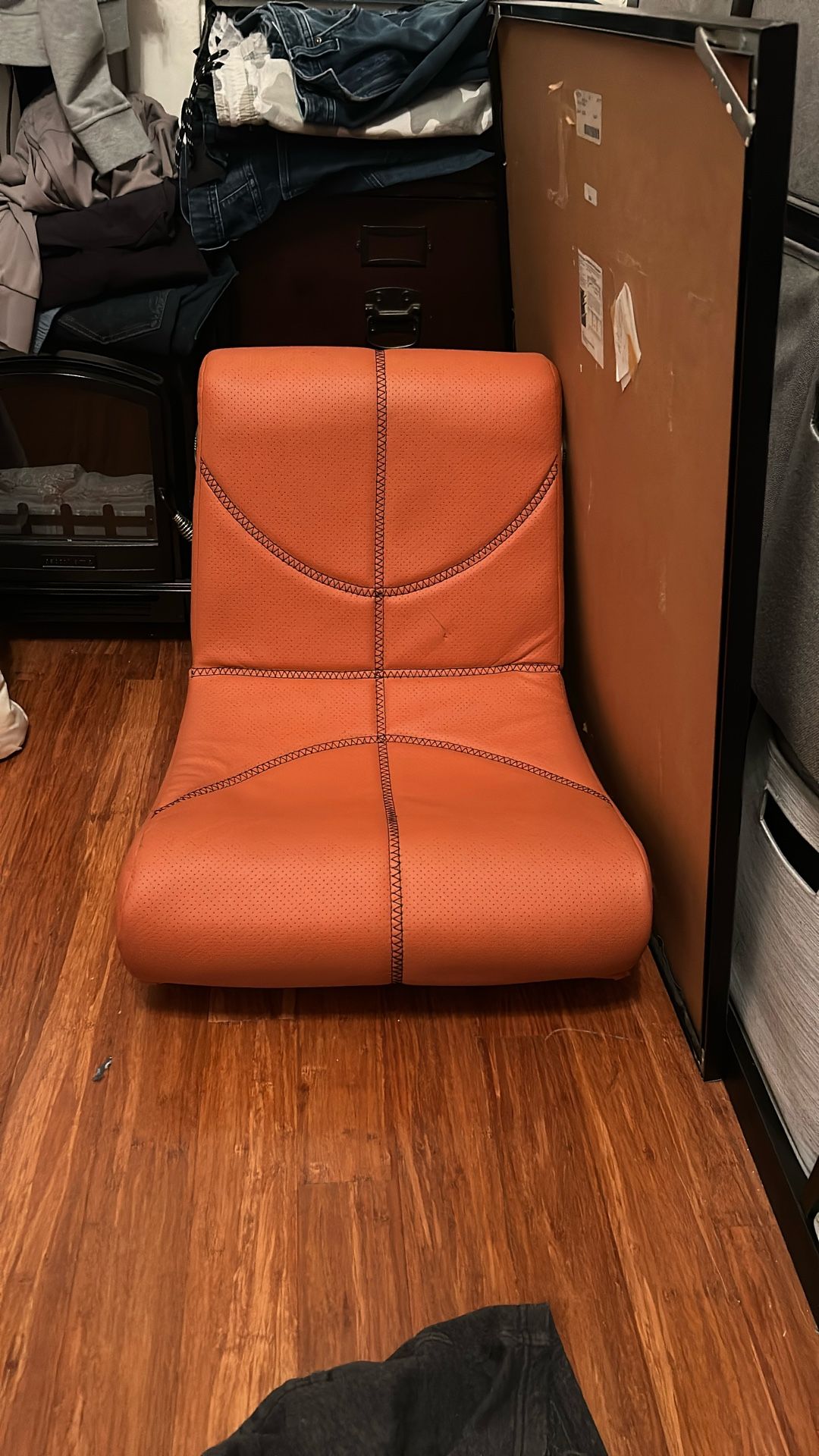 Pottery Barn Teen NBA Mini Rocker Speaker Chair Orange Basketball NBA Logo