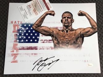 Custom 11x14 Nate Diaz Autograph 