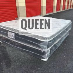 Queen Mattress Set PillowTop – Brand New –  Same Day Delivery Available 🚚