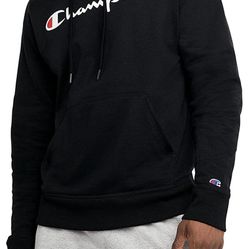 Champion Men's Pullover Hoodie, Powerblend Fleece Midweight Hooded Sweatshirt For Men, Best Hoodies for Men, Script  Buy More Save More 4 For $80