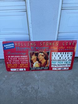 Rolling Stones Promotional Banner - Hoodoo U Voodoo 1994.