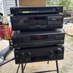 Technics Cassette Cd And Stereo System With DVD Player