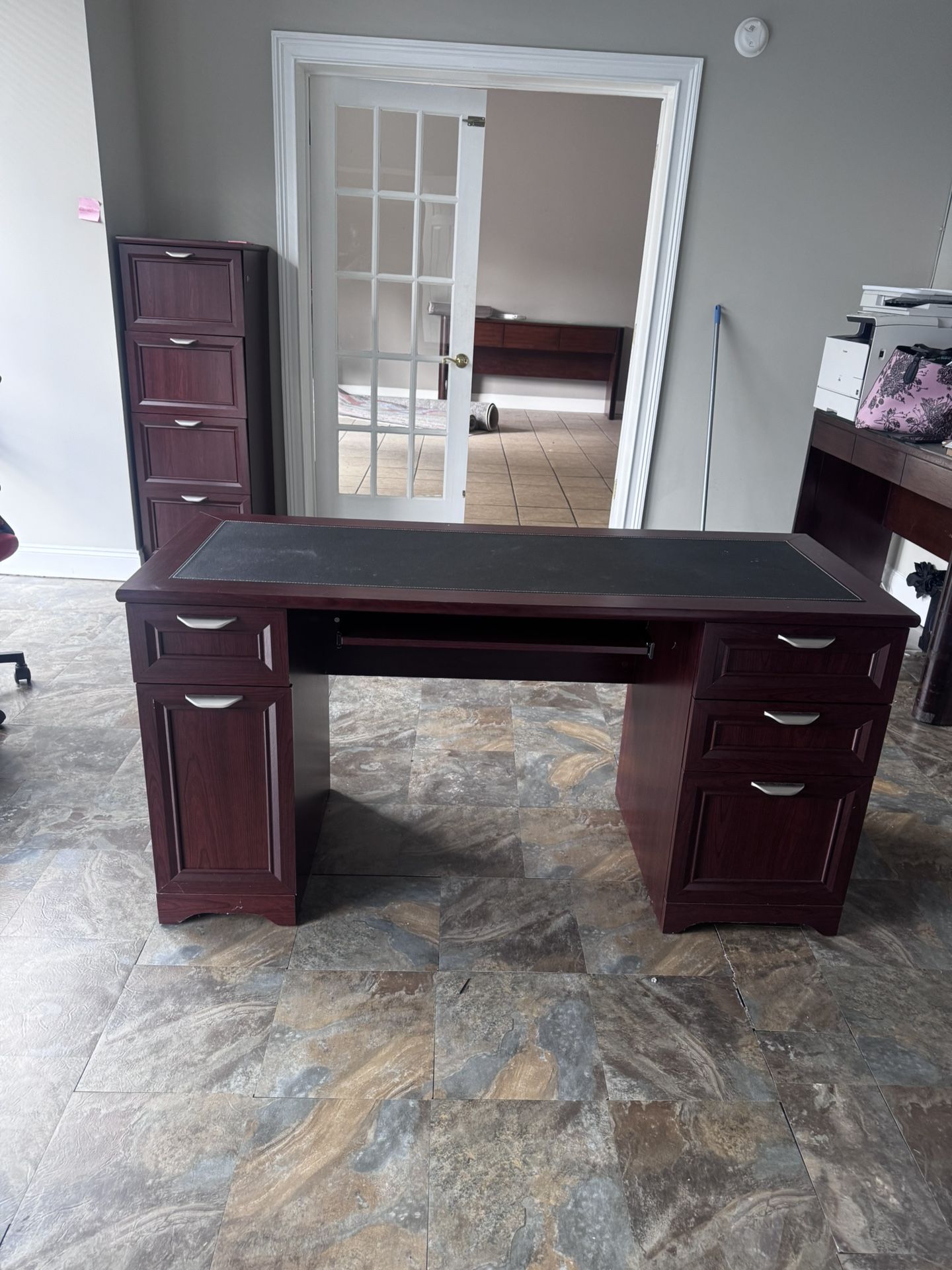 Office Desk With Matching File Cabinet