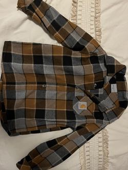 boys carhartt button up