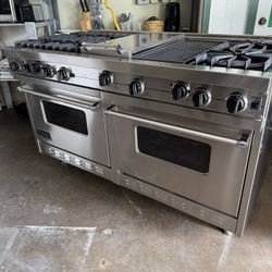 Viking 60” Stainless Steel Gas Range Stove 