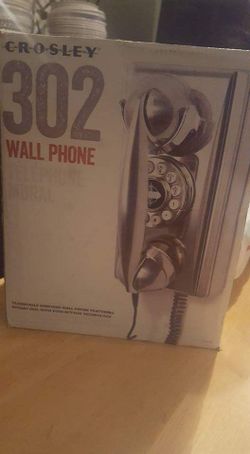 Crosley 302 wall phone telephone mural new retail $59.95 asking $30