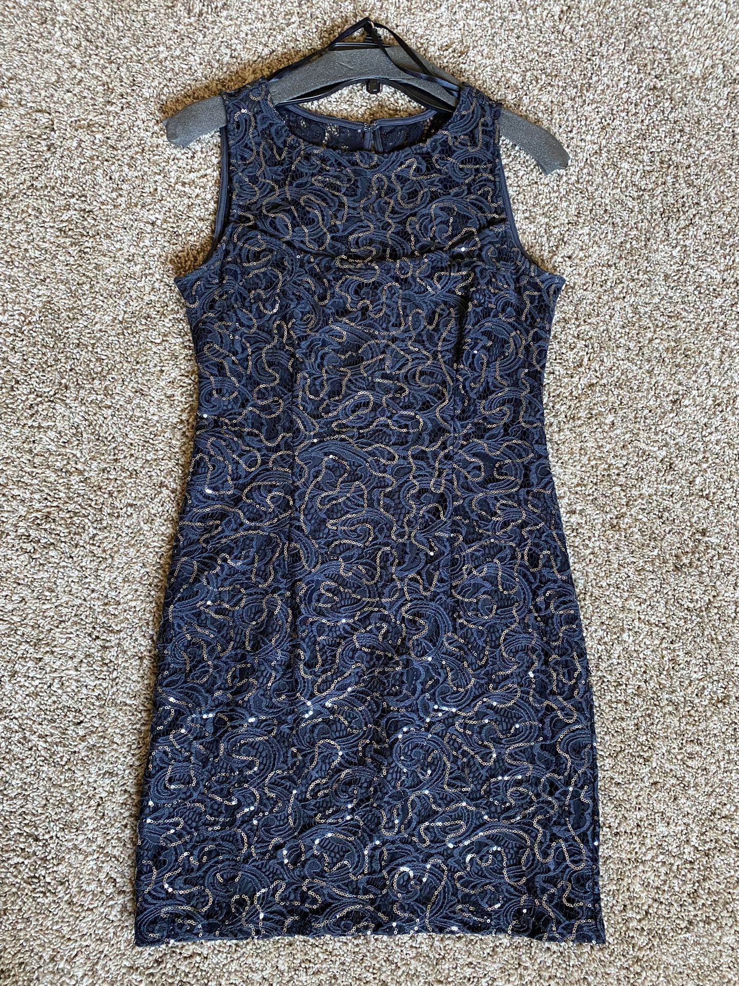 Blue Sequin Dress - Size 8