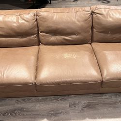 Used Leather Couch 