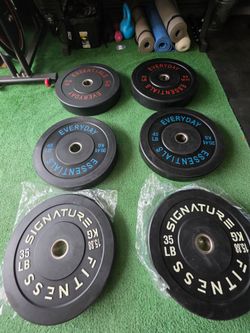 270lb Bumper plates, weight plates, gym equipment