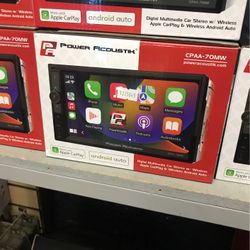 Power Acoustik Wireless Apple CarPlay And Android Auto Stereo 