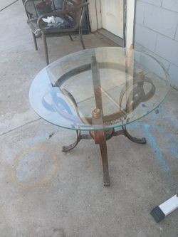 Glass End Table