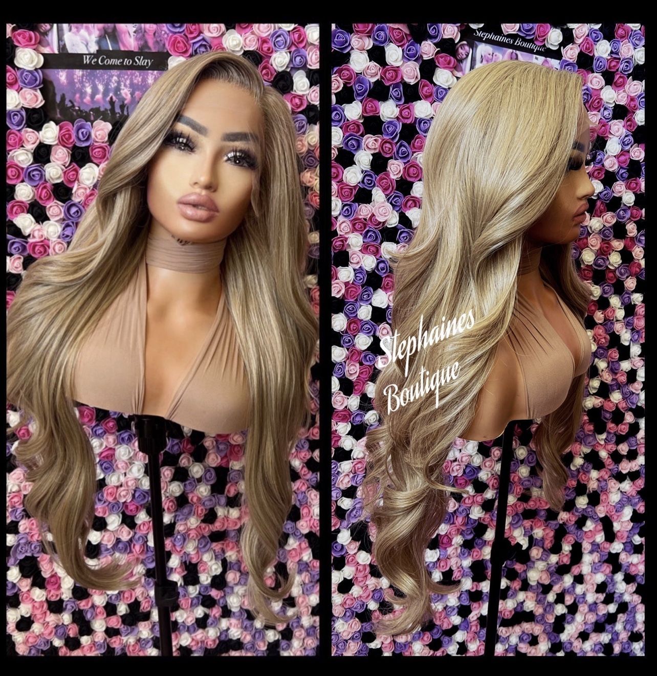 Human Hair Blended Lace Front Wig
