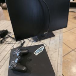 Monitor And PS4 For Sale