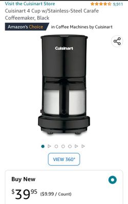 Cuisinart 4 Cup Coffee Maker for Sale in Willow Springs, CA - OfferUp