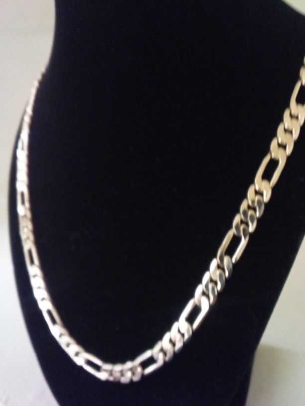 Gold 18k Plated Figaro Necklace Chain