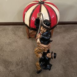 Vintage Laurel & Hardy Hanging Figurines 