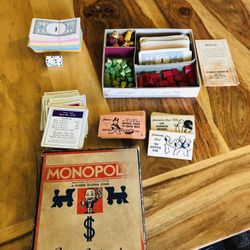 Vintage Monopoly Board Game