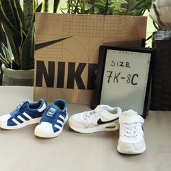 Nike Adidas Baby Shoes Size7-8