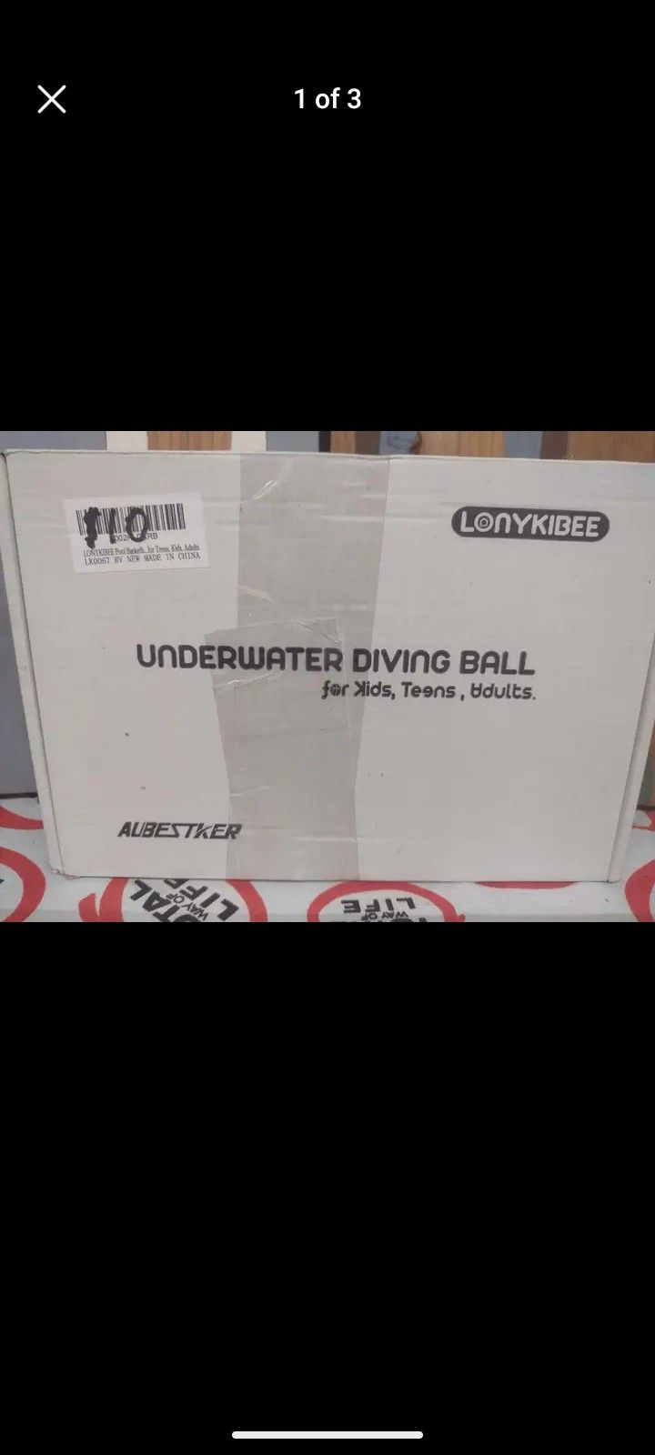 Lonykibee Underwater Swimming Pool Basketball Inflatable Diving Family Fun Game