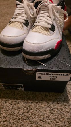 Jordan 4 Retro Red Cement GS