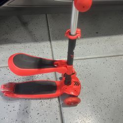 Kids Scooter With Foldable Seat And Lights