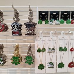 Earrings, Necklaces, Keychain/Bottle Openers & Sets:
