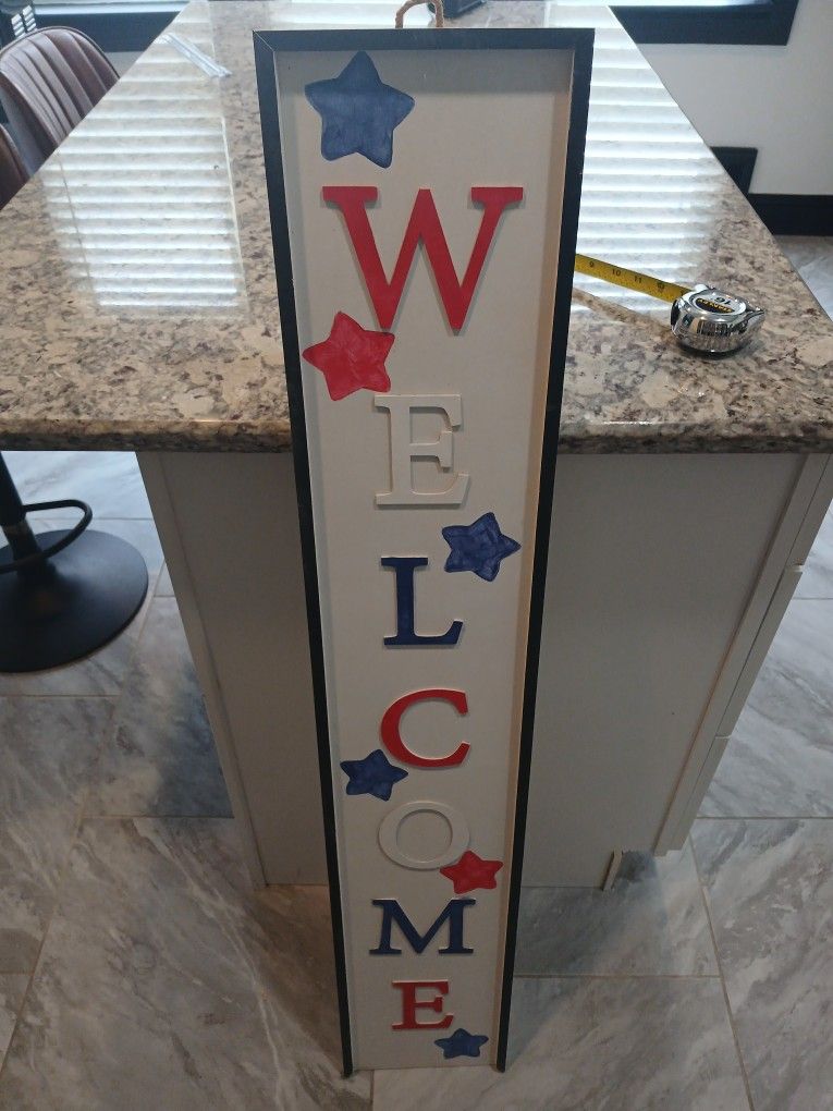 WELCOME SIGN HAND MADE