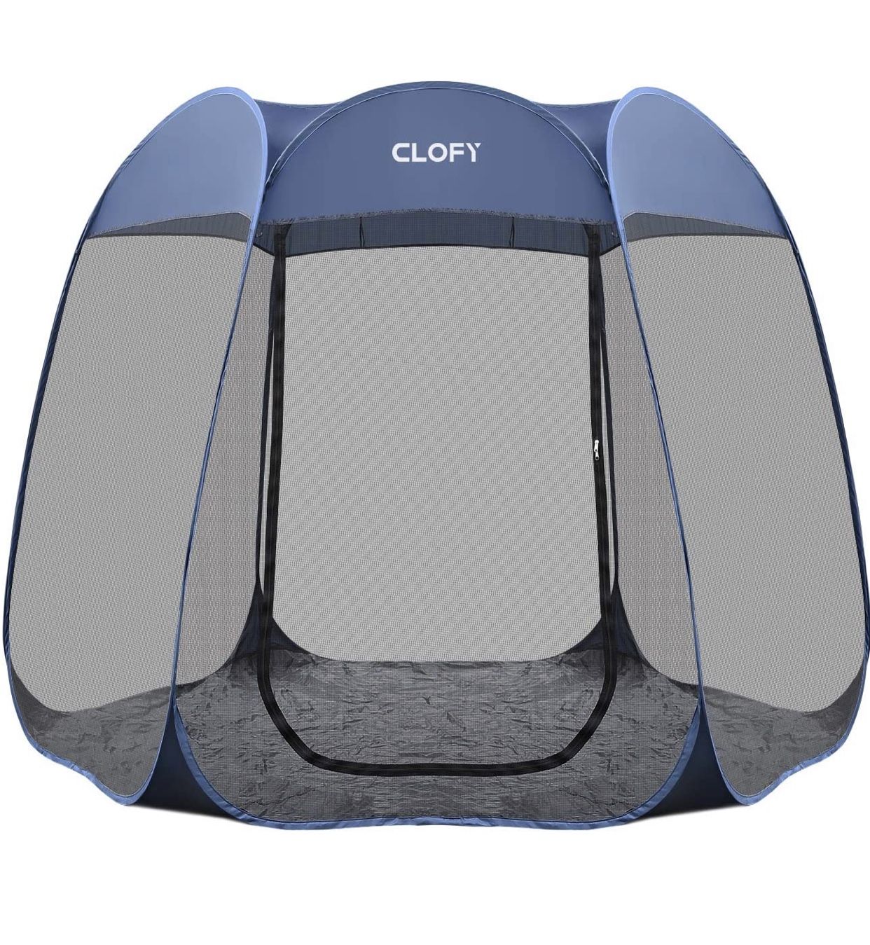CLOFY Instant Screen Shelter Room with PE Tent Floor Mat| 360° Views Pop-up Screened Canopy Tent|Instant Portable Screenhouse for Camping and Travel|