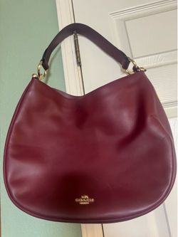 Burgundy Coach Shoulder Purse