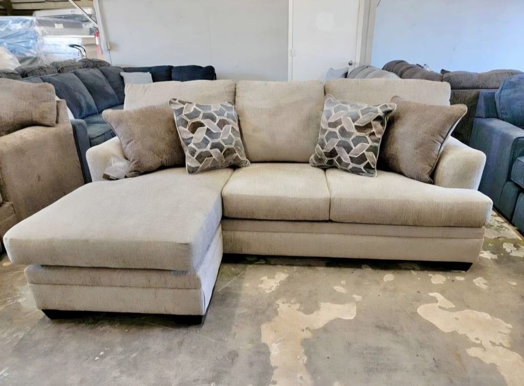 Stonemeade Nutmeg Sofa Chaise And Oversized Chair$10 Down Payment And Financing Available