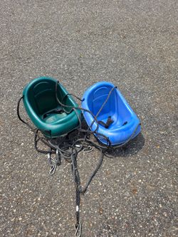 Toddler Baby Bucket Swings with Ropes – Set of 2