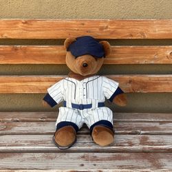 Vintage Teddy Bear Yankees 80s