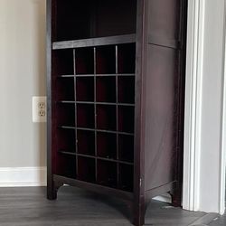 Wine Cabinet Bottle Holder /w Wine Glass Rack