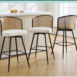 3 Counter Height Swivel Bar Stool Chairs - Must Go!