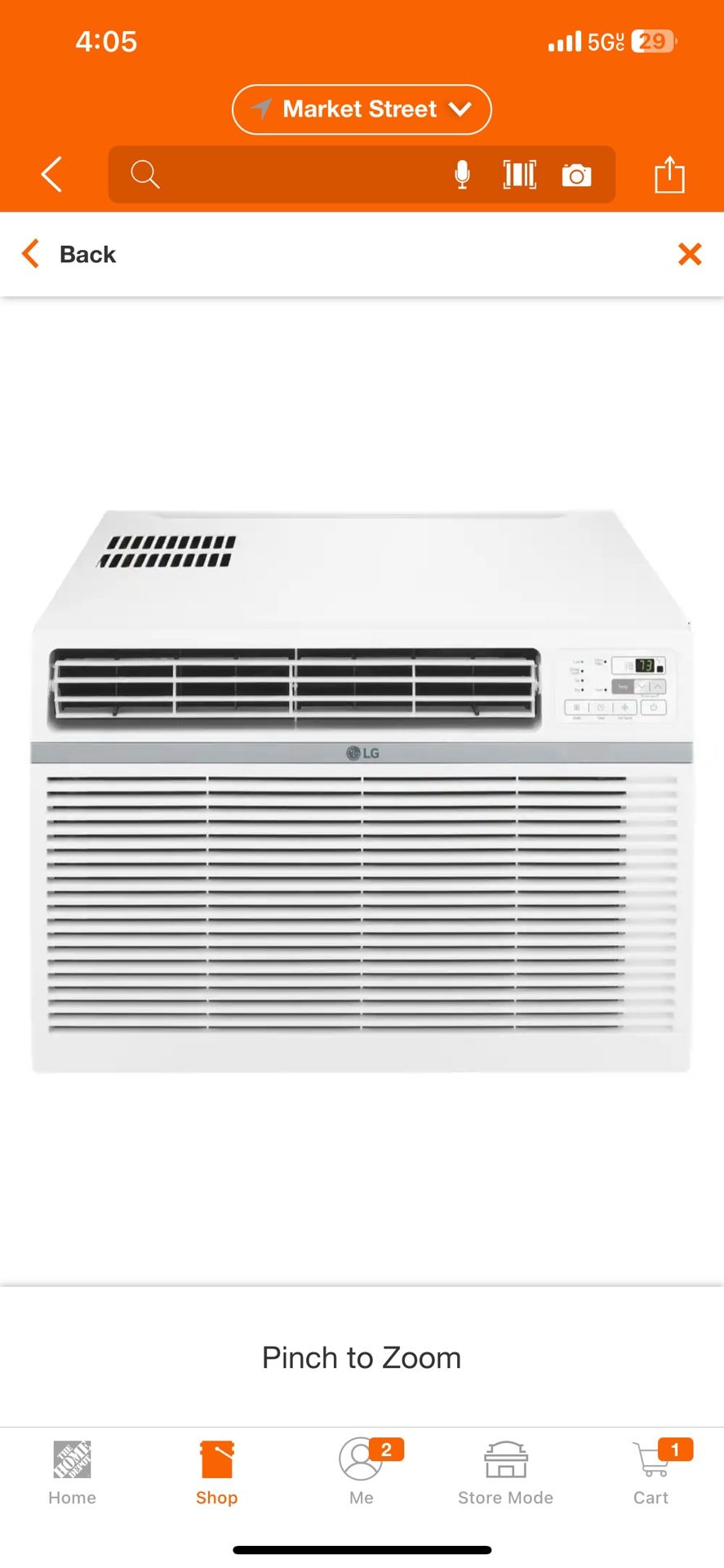 LG 24,500 BTU 208/230-Volt Window Air Conditioner Cools 1,550 Sq. Ft. with Remote, Dehumidifier and in White