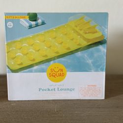Sun Squad Inflatable Pocket Lounge (brand New) 