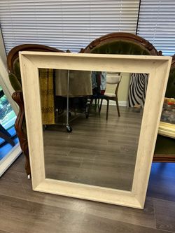 Large Wood Framed Mirror