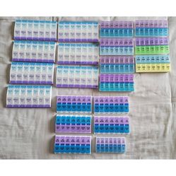 Pill Minder Medication Vitamin AM/PM 7-Day Organizer Planner, 20pc Set