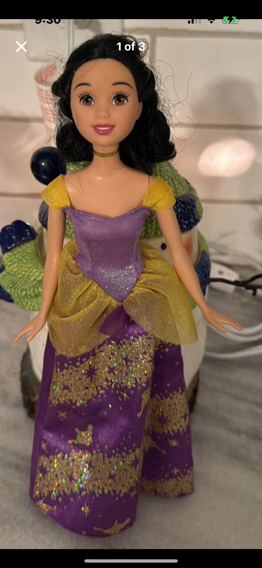 2006 Disney Sparkling Snow White Princess Doll